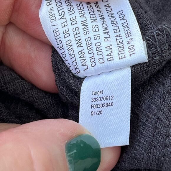 🌴 Art Class Girls Off-the-Shoulder Smocked Ruffle Romper XXL(18/20) Dark Grey - Picture 7 of 11